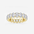 GWA007 - 5 ctw Oval Lab Grown Diamond Eternity Band - 5.5mm Width
