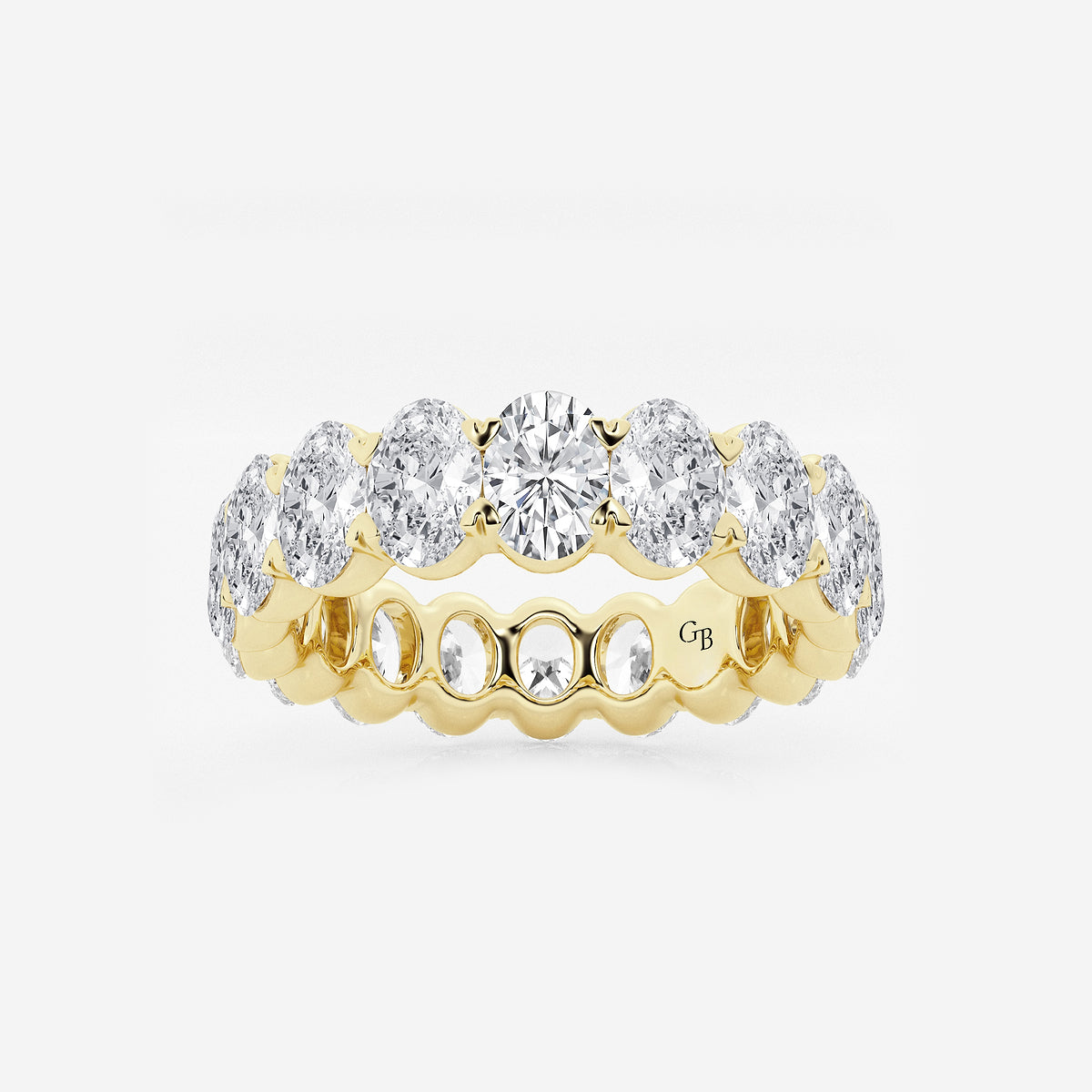 GWA007 - product video for 5 ctw Oval Lab Grown Diamond Eternity Band - 5.5mm Width