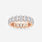 GWA007 - 5 ctw Oval Lab Grown Diamond Eternity Band - 5.5mm Width