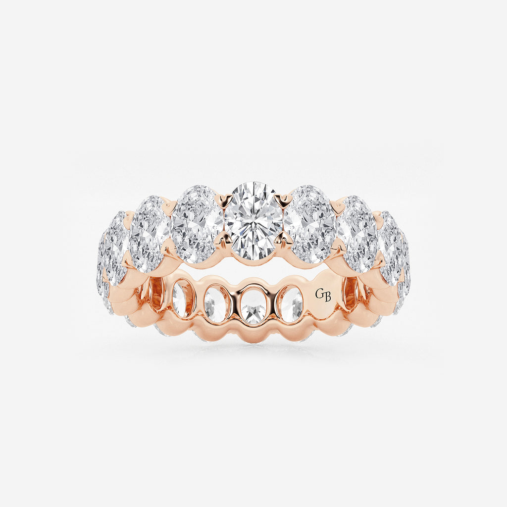 GWA007 - product video for 5 ctw Oval Lab Grown Diamond Eternity Band - 5.5mm Width