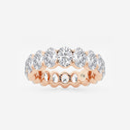 GWA007 - product video for 5 ctw Oval Lab Grown Diamond Eternity Band - 5.5mm Width