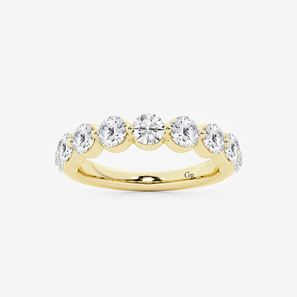 GWA008 - product video for 1 1/2 ctw Round Lab Grown Diamond Floating Wedding Band