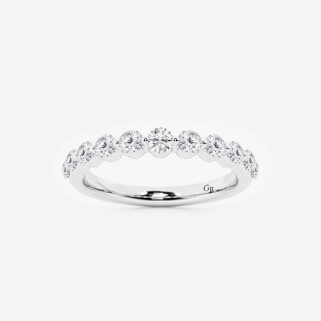 GWA008 - product video for 1/2 ctw Round Lab Grown Diamond Floating Wedding Band