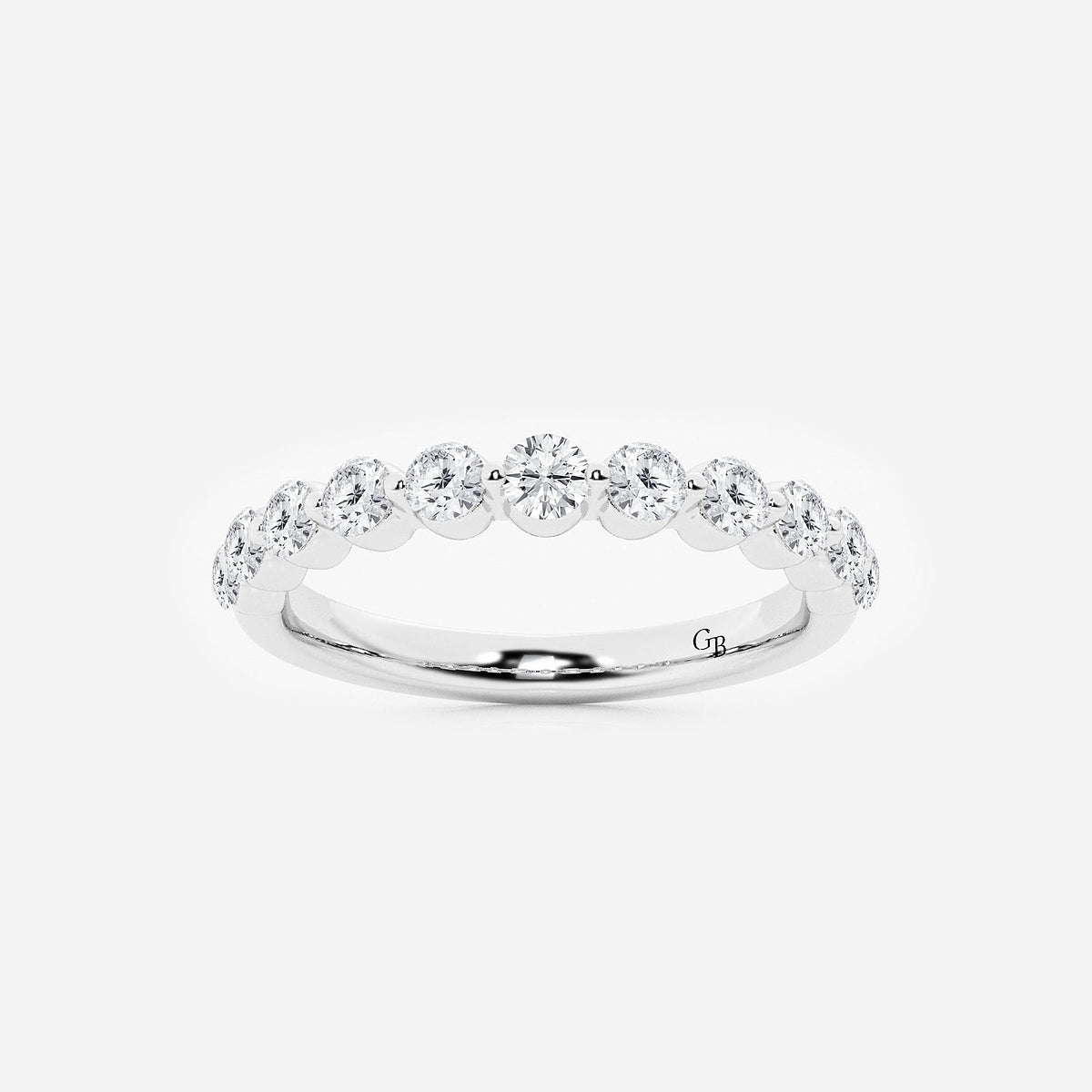 GWA008 - product video for 1/2 ctw Round Lab Grown Diamond Floating Wedding Band