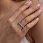 GWA008 - 1/2 ctw Round Lab Grown Diamond Floating Wedding Band