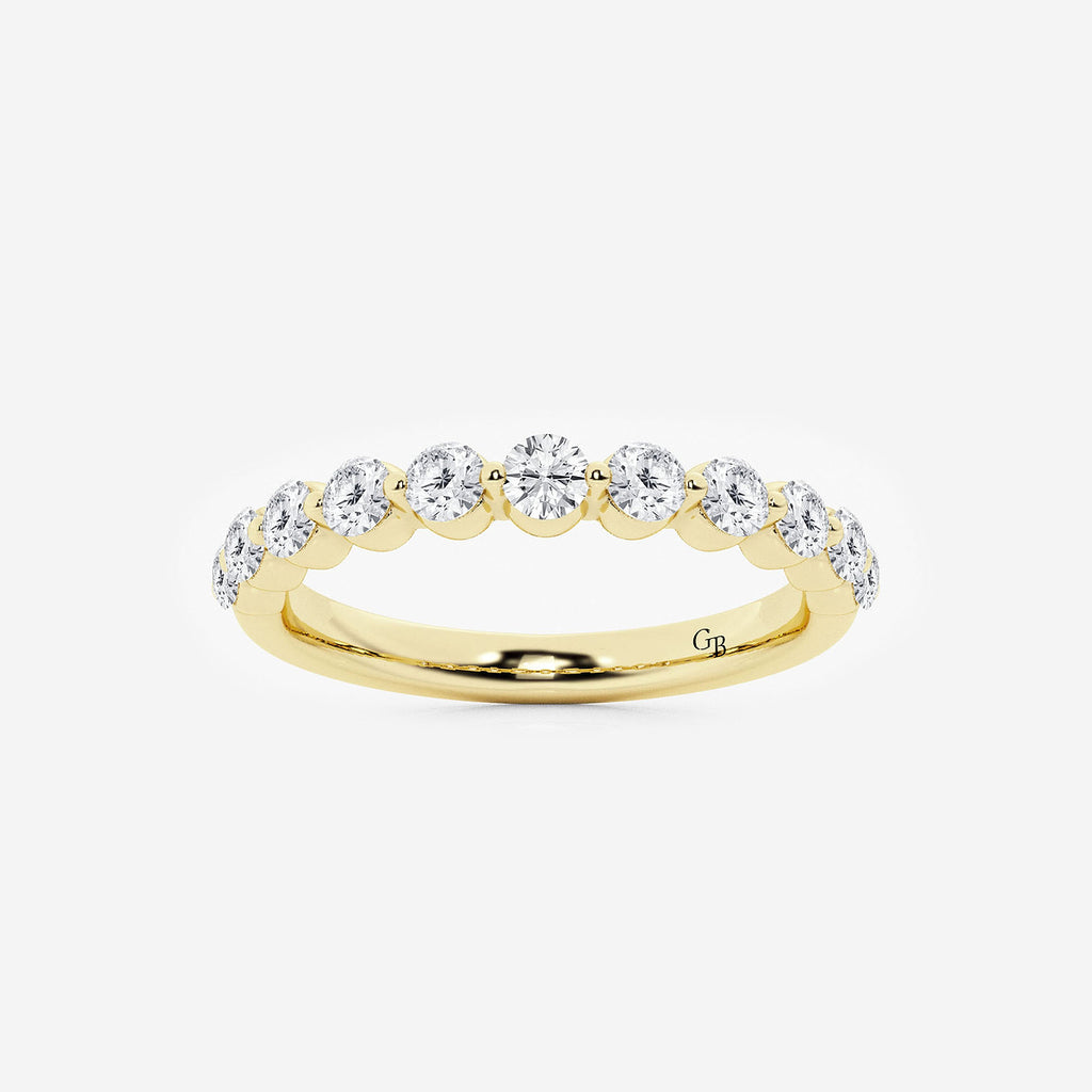 GWA008 - product video for 1/2 ctw Round Lab Grown Diamond Floating Wedding Band