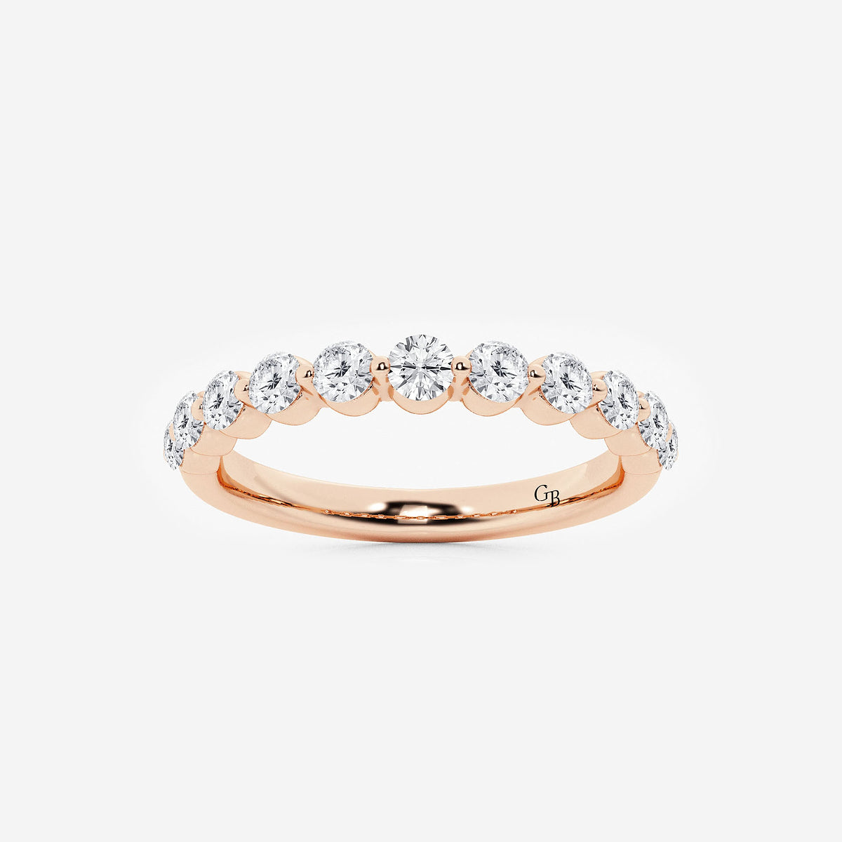 GWA008 - product video for 1/2 ctw Round Lab Grown Diamond Floating Wedding Band