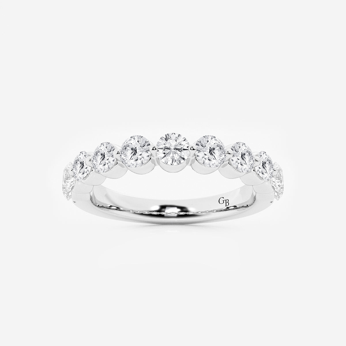 GWA008 - product video for 1 ctw Round Lab Grown Diamond Floating Wedding Band