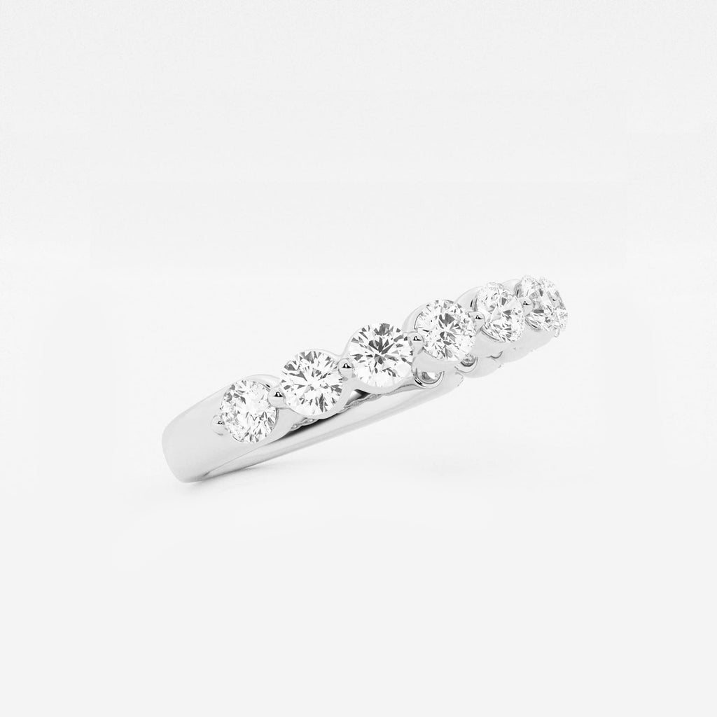 GWA008 - Additional Image 1 for  1 ctw Round Lab Grown Diamond Floating Wedding Band