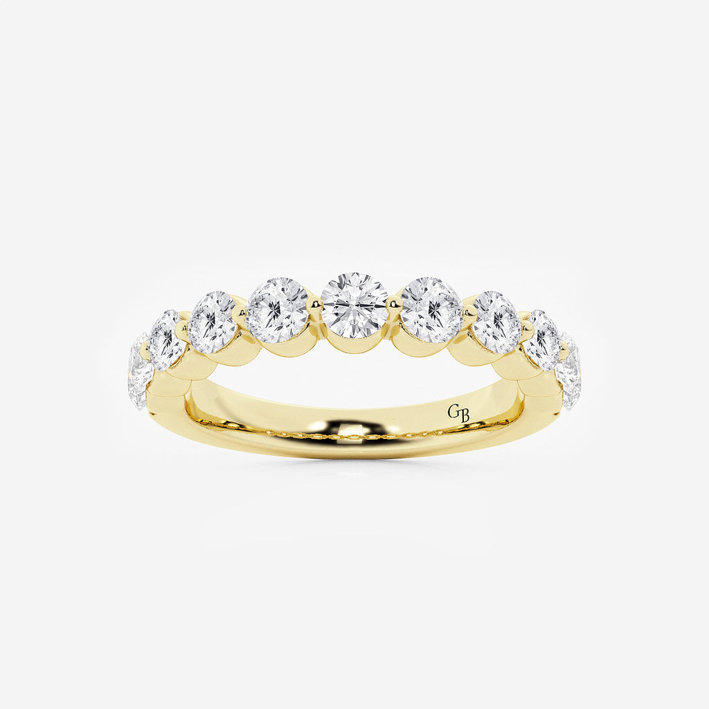 GWA008 - product video for 1 ctw Round Lab Grown Diamond Floating Wedding Band
