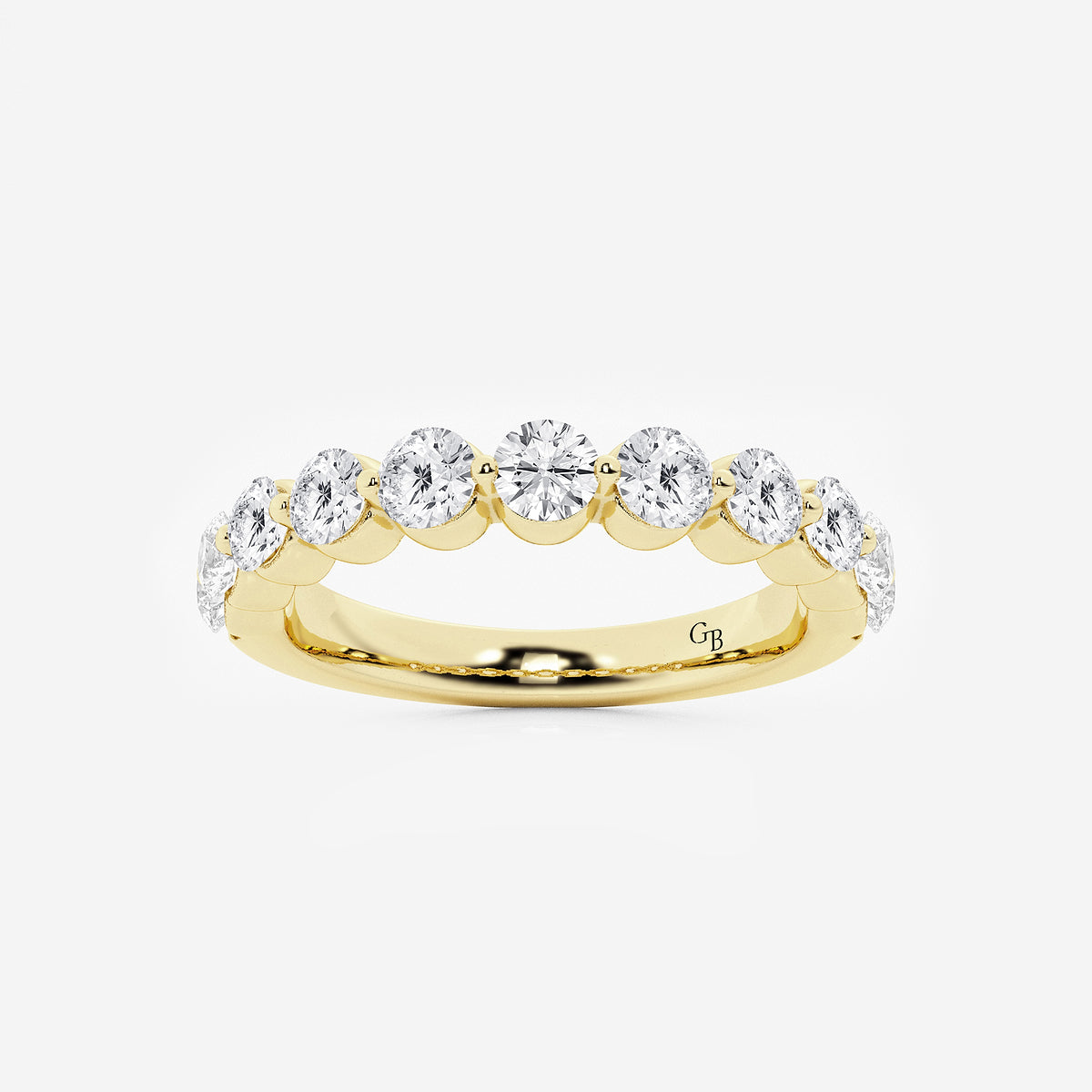GWA008 - product video for 1 ctw Round Lab Grown Diamond Floating Wedding Band