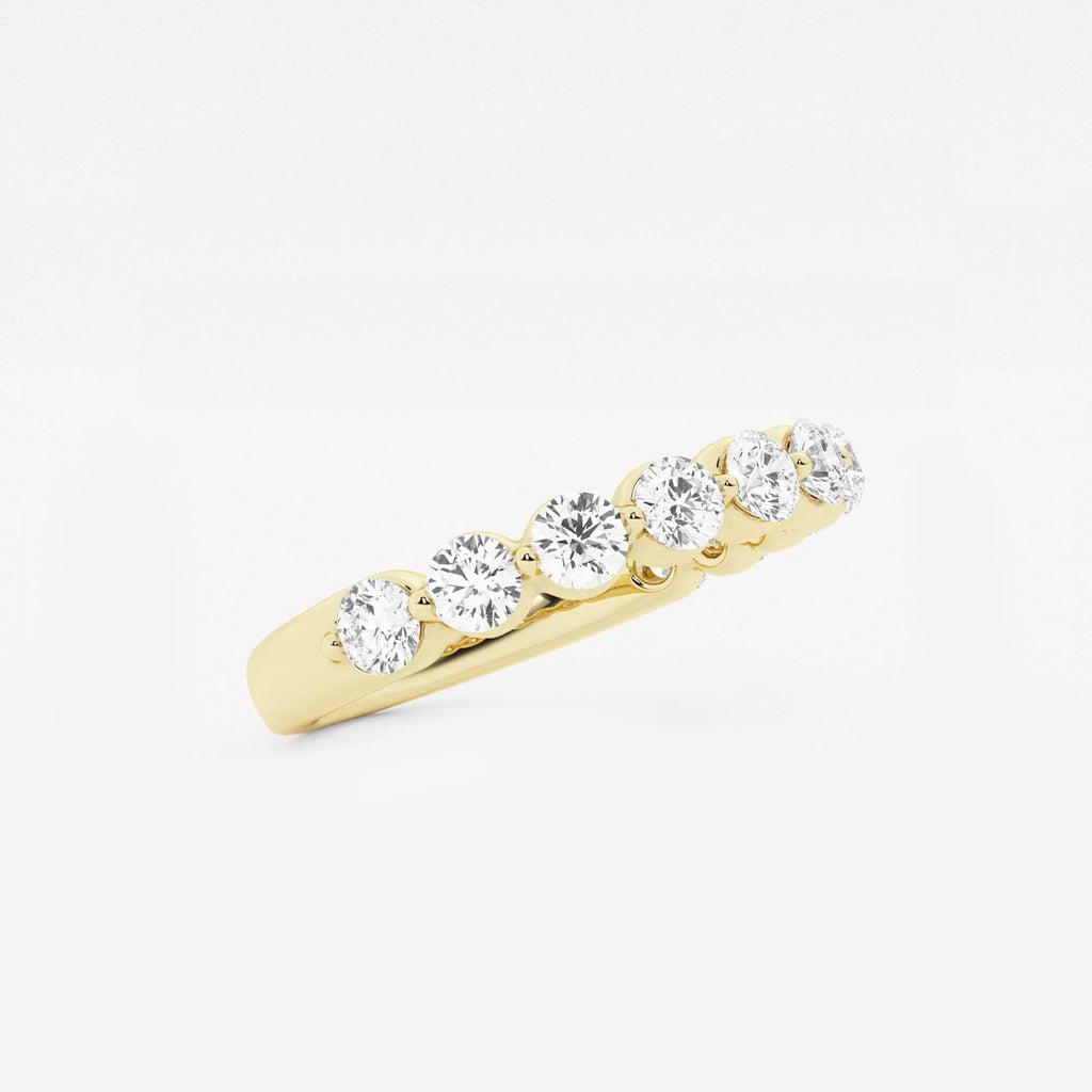 GWA008 - Additional Image 1 for  1 ctw Round Lab Grown Diamond Floating Wedding Band