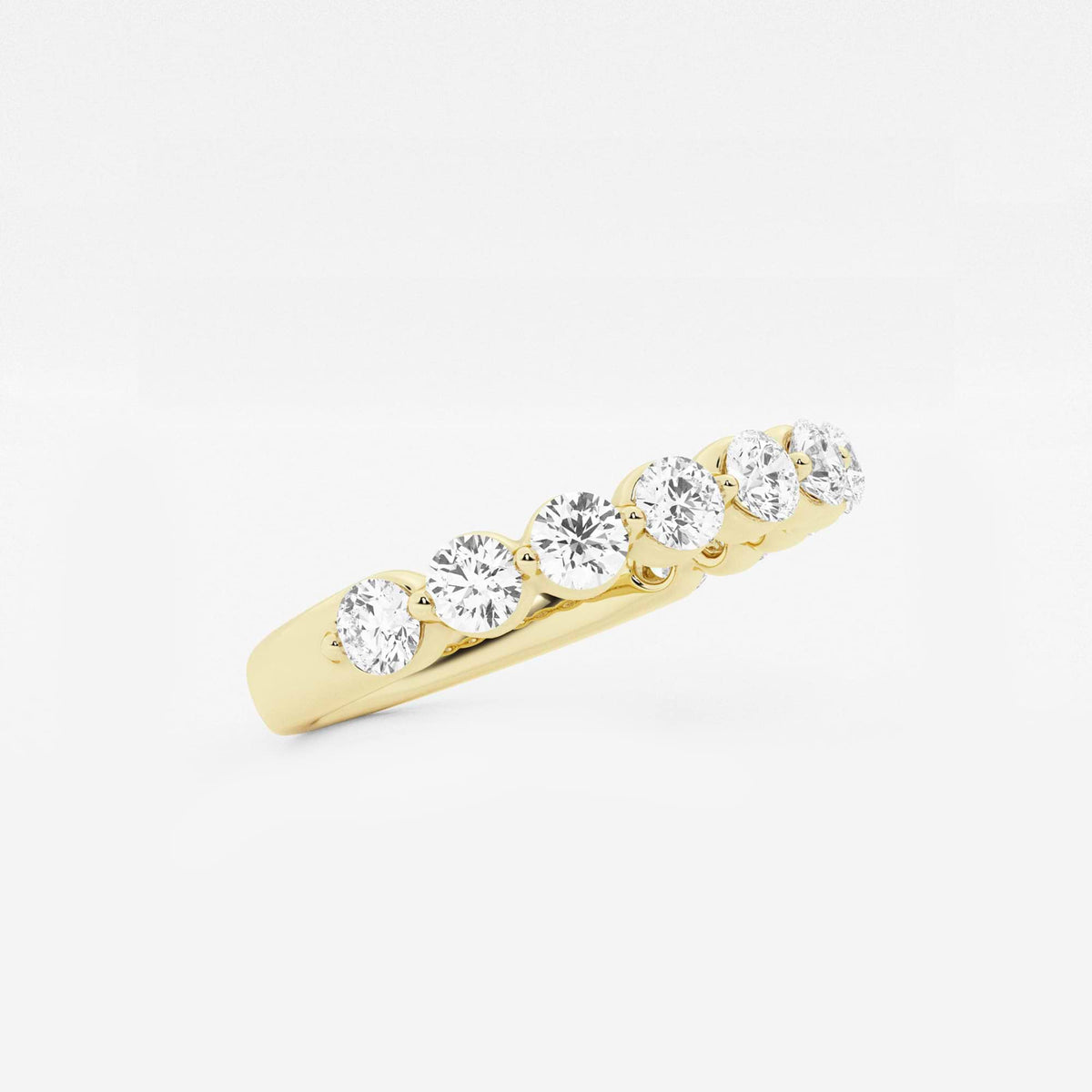 GWA008 - Additional Image 1 for  1 ctw Round Lab Grown Diamond Floating Wedding Band