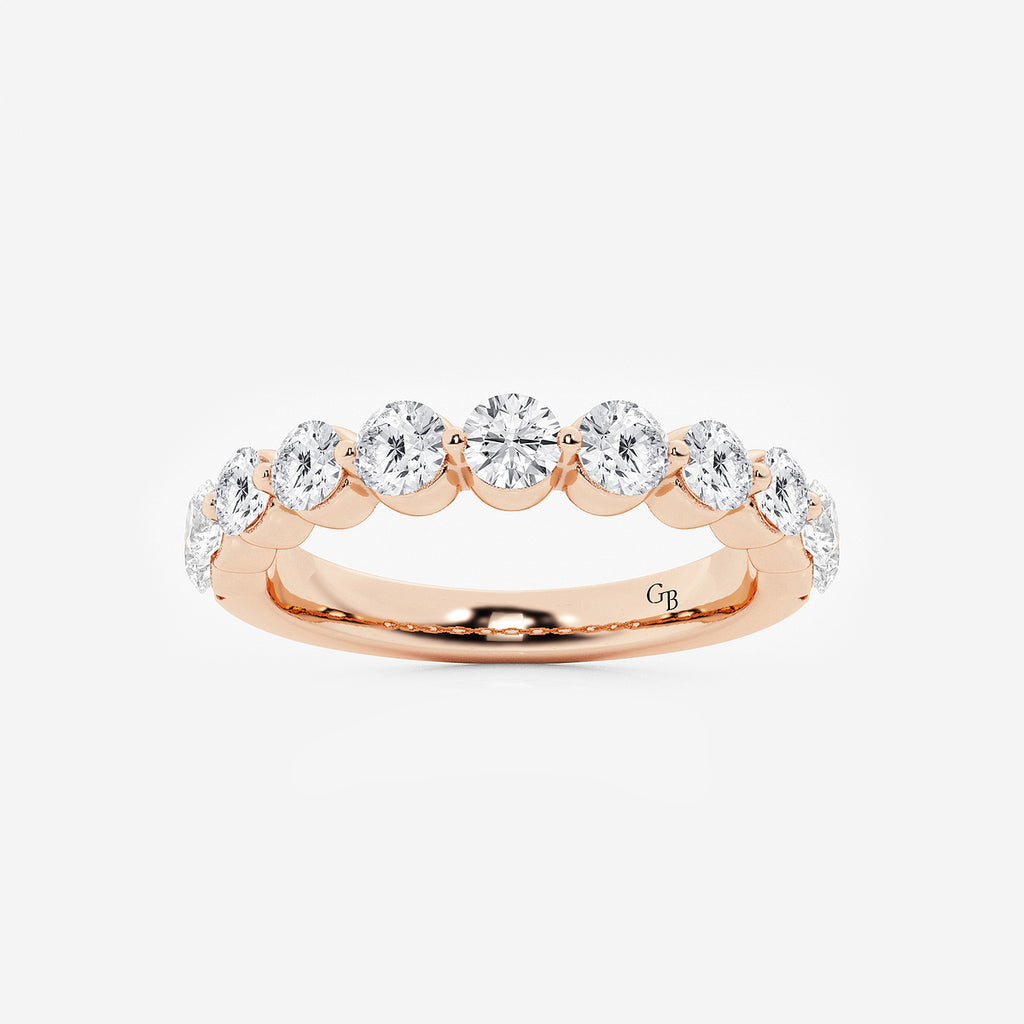 GWA008 - product video for 1 ctw Round Lab Grown Diamond Floating Wedding Band