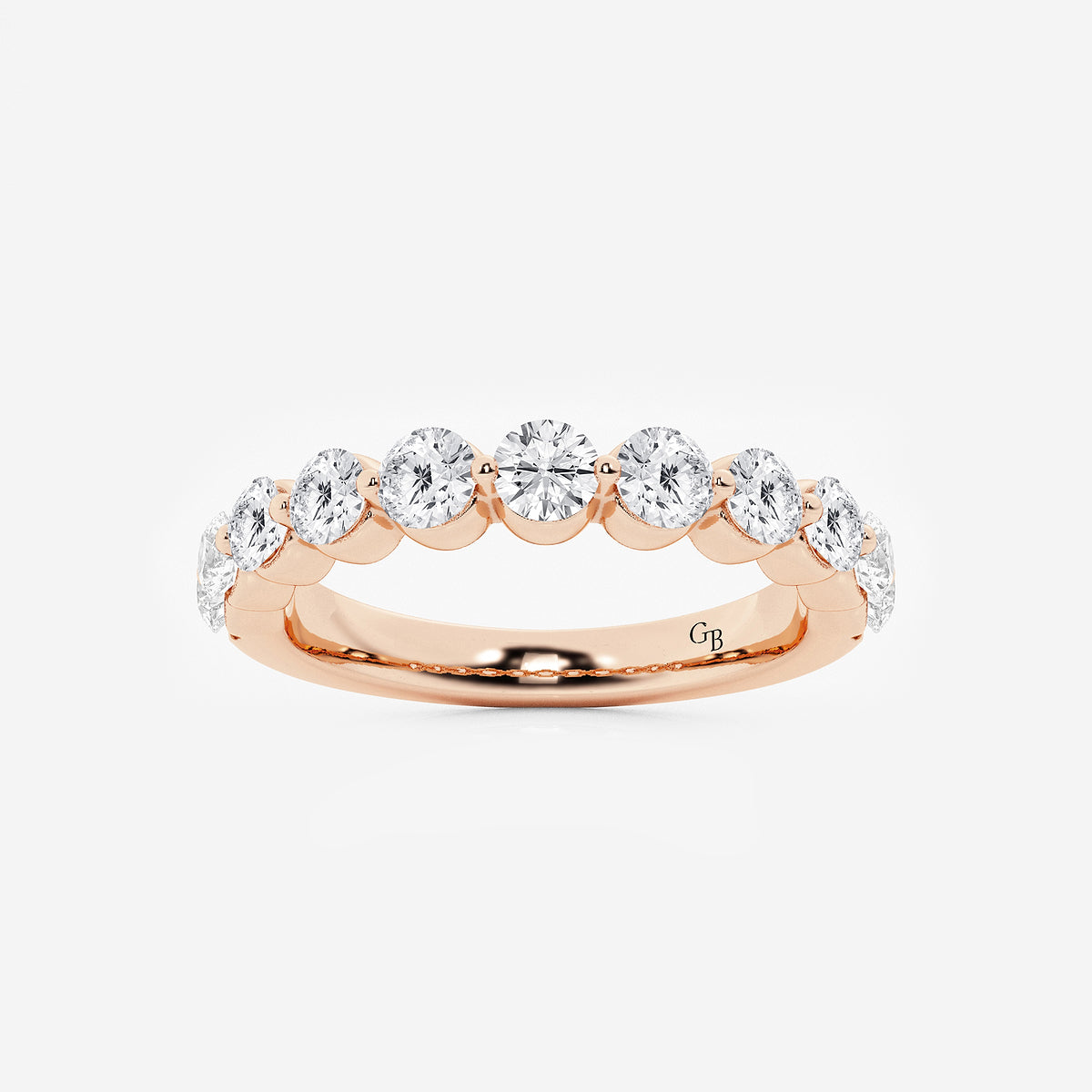 GWA008 - product video for 1 ctw Round Lab Grown Diamond Floating Wedding Band