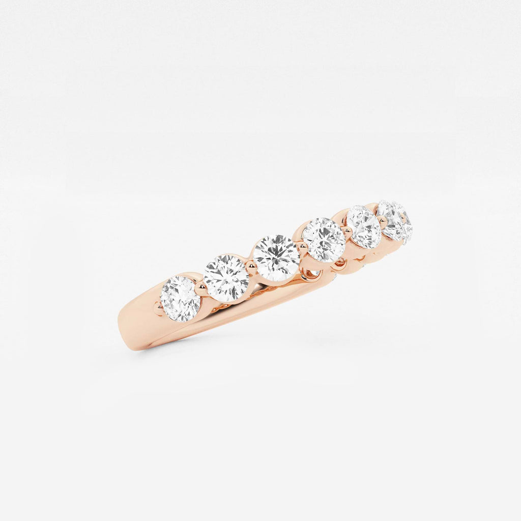 GWA008 - Additional Image 1 for  1 ctw Round Lab Grown Diamond Floating Wedding Band