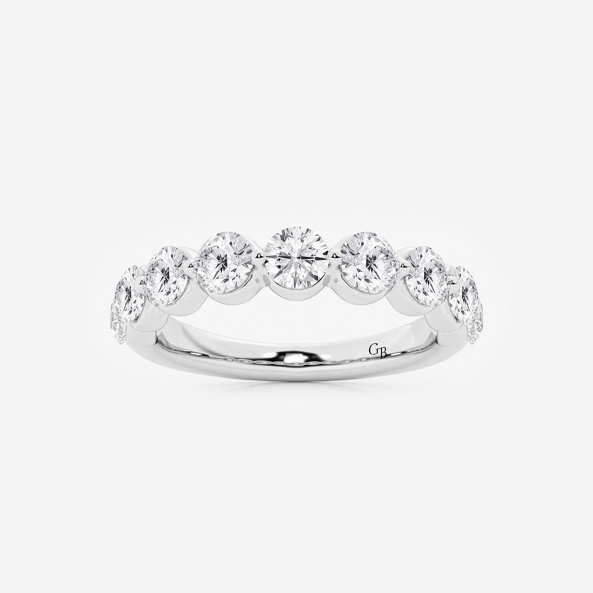 GWA008 - product video for 1 1/2 ctw Round Lab Grown Diamond Floating Wedding Band