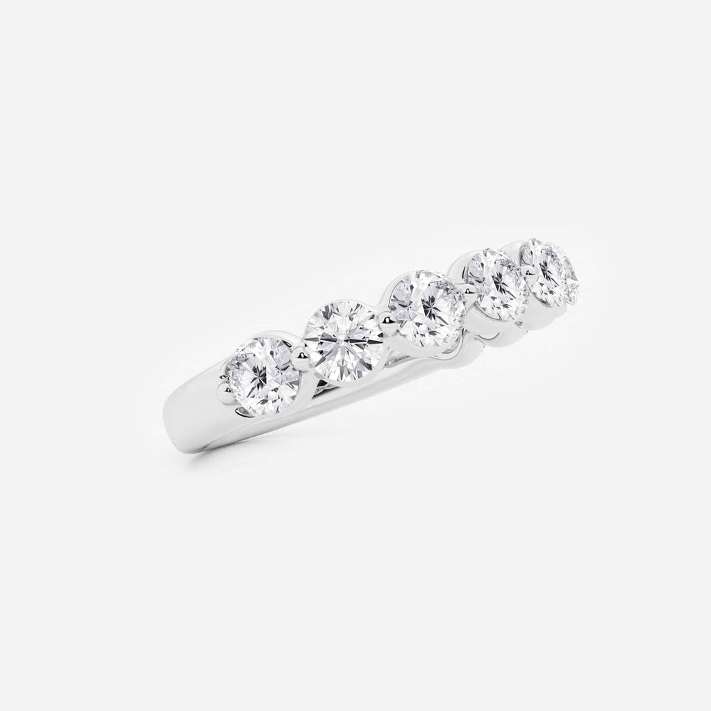 GWA008 - Additional Image 1 for  1 1/2 ctw Round Lab Grown Diamond Floating Wedding Band