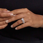 GWA008 - 2 ctw Round Lab Grown Diamond Floating Wedding Band