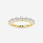 GWA008 - 1 1/2 ctw Round Lab Grown Diamond Floating Wedding Band