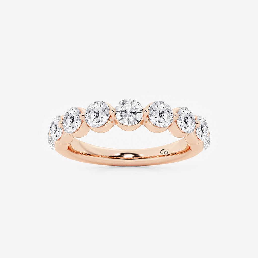 GWA008 - product video for 1 1/2 ctw Round Lab Grown Diamond Floating Wedding Band