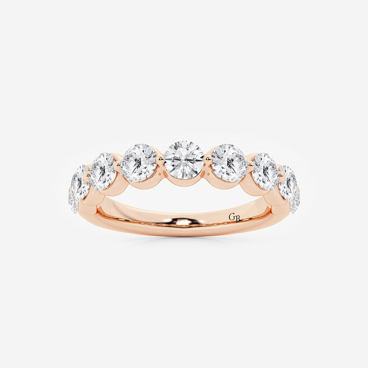 GWA008 - product video for 1 1/2 ctw Round Lab Grown Diamond Floating Wedding Band
