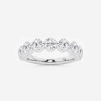 GWA008 - 2 ctw Round Lab Grown Diamond Floating Wedding Band