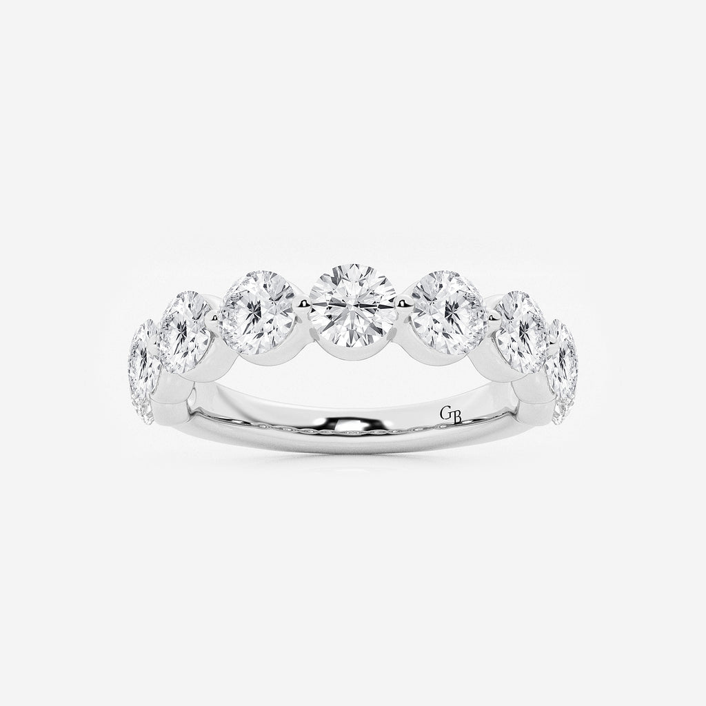 GWA008 - product video for 2 ctw Round Lab Grown Diamond Floating Wedding Band
