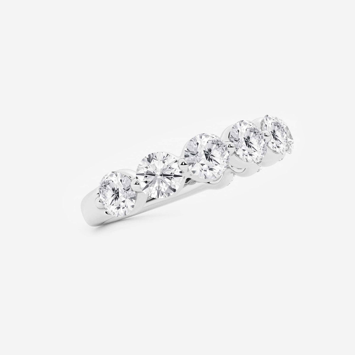 GWA008 - Additional Image 1 for  2 ctw Round Lab Grown Diamond Floating Wedding Band