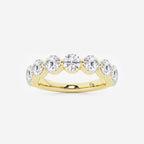 GWA008 - 2 ctw Round Lab Grown Diamond Floating Wedding Band