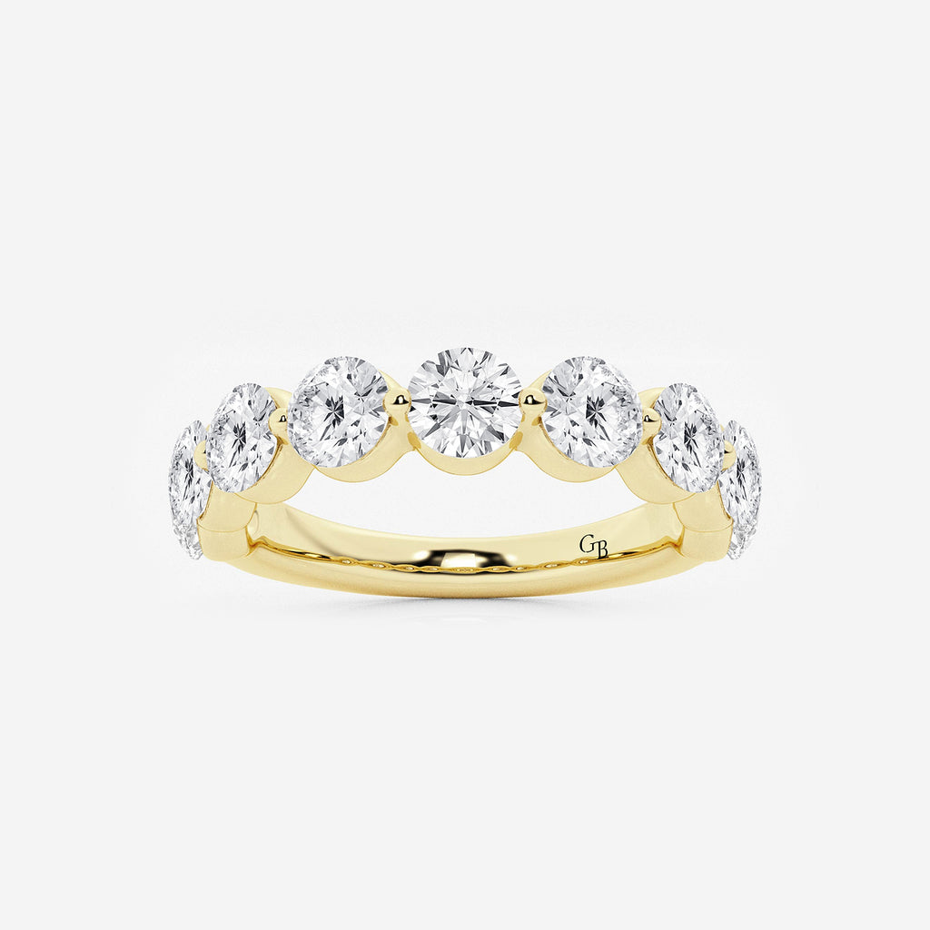 GWA008 - product video for 2 ctw Round Lab Grown Diamond Floating Wedding Band