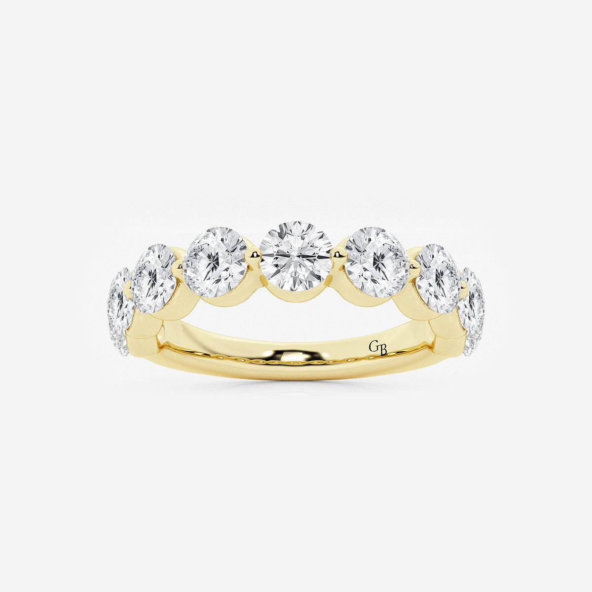 GWA008 - product video for 2 ctw Round Lab Grown Diamond Floating Wedding Band