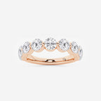 GWA008 - 2 ctw Round Lab Grown Diamond Floating Wedding Band
