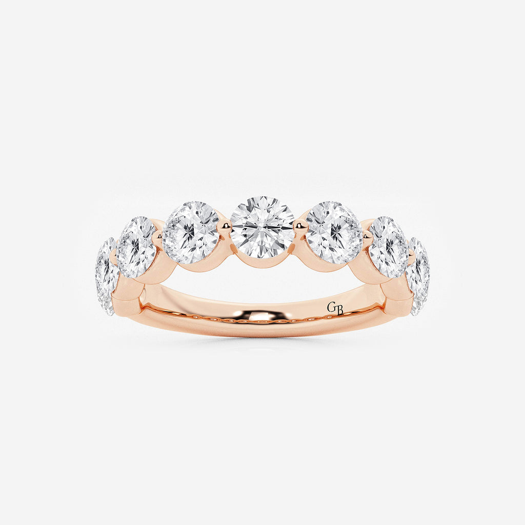 GWA008 - product video for 2 ctw Round Lab Grown Diamond Floating Wedding Band