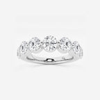 GWA008 - product video for 3 ctw Round Lab Grown Diamond Floating Anniversary Band