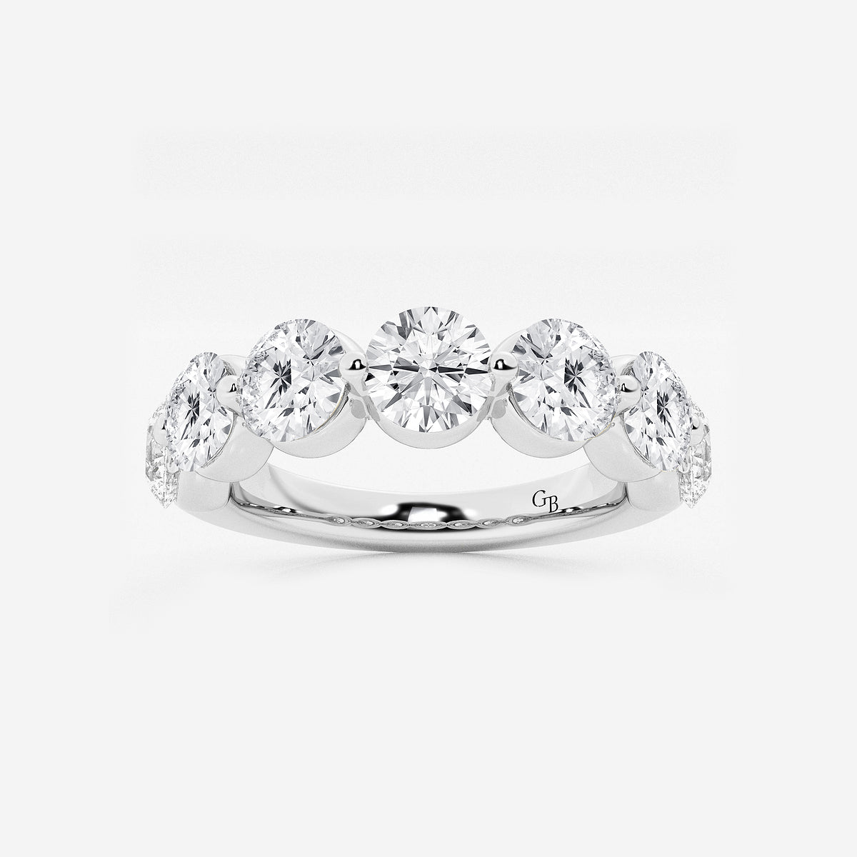 GWA008 - product video for 3 ctw Round Lab Grown Diamond Floating Anniversary Band