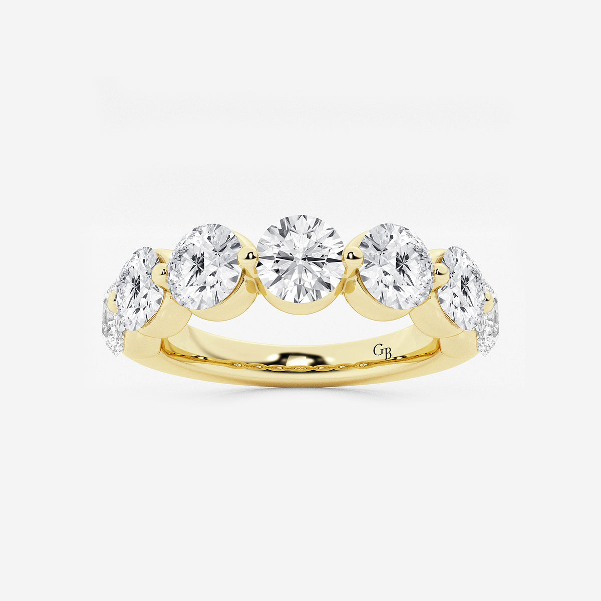 GWA008 - product video for 3 ctw Round Lab Grown Diamond Floating Anniversary Band