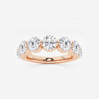 GWA008 - 3 ctw Round Lab Grown Diamond Floating Anniversary Band