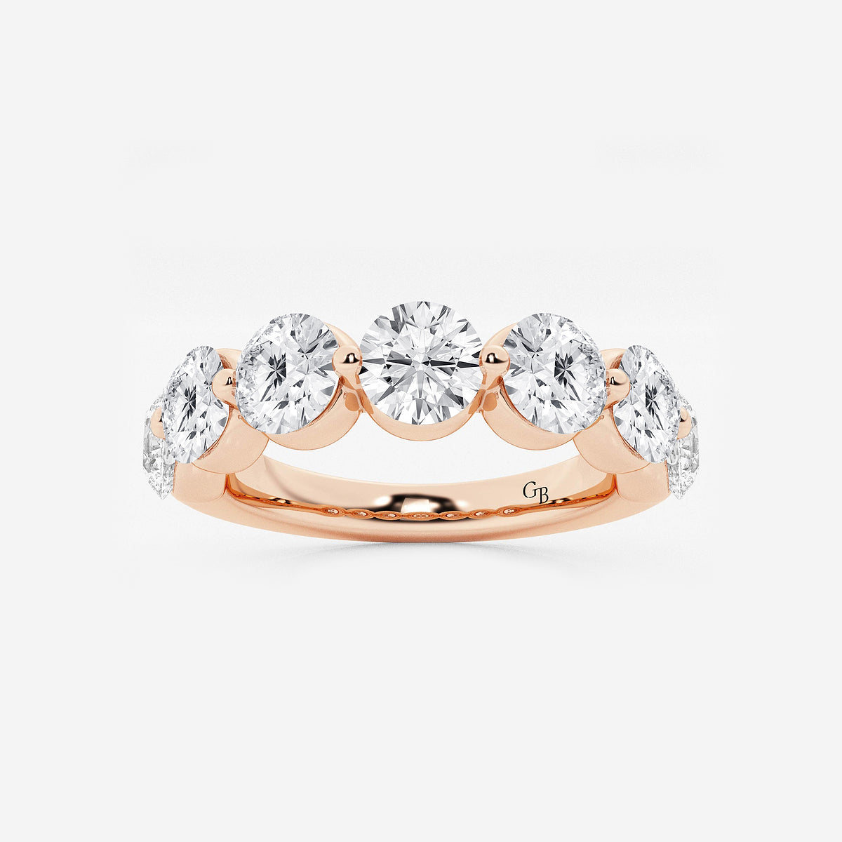 GWA008 - product video for 3 ctw Round Lab Grown Diamond Floating Anniversary Band