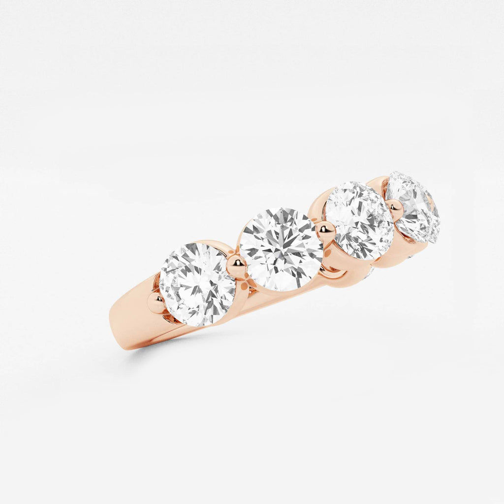 GWA008 - Additional Image 1 for  3 ctw Round Lab Grown Diamond Floating Anniversary Band