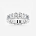 GWA009 - product video for 7 ctw Emerald Lab Grown Diamond V-Prong Eternity Band - 5mm Width