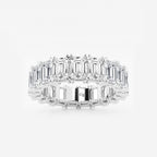GWA009 - product video for 7 ctw Emerald Lab Grown Diamond V-Prong Eternity Band - 5mm Width