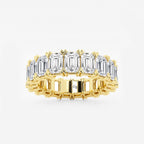 GWA009 - product video for 7 ctw Emerald Lab Grown Diamond V-Prong Eternity Band - 5mm Width