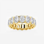 GWA009 - product video for 7 ctw Oval Lab Grown Diamond V-Prong Eternity Band - 5.9mm Width