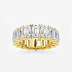 GWA009 - product video for 10 ctw Emerald Lab Grown Diamond V-Prong Eternity Band - 5.7mm Width