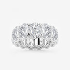 GWA009 - product video for 12 ctw Oval Lab Grown Diamond V-Prong Eternity Band - 7.5mm Width
