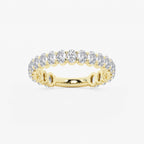 GWA010 - product video for 1 1/2 ctw Oval Lab Grown Diamond Three Quarter Eternity Wedding Band