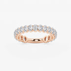 GWA010 - product video for 1 1/2 ctw Oval Lab Grown Diamond Three Quarter Eternity Wedding Band
