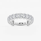 GWA010 - product video for 3 ctw Oval Lab Grown Diamond Three Quarter Eternity Wedding Band
