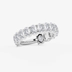 GWA010 - Additional Image 1 for  3 ctw Oval Lab Grown Diamond Three Quarter Eternity Wedding Band